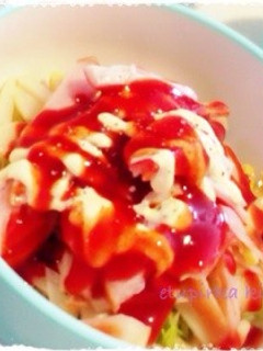 タケノコとスモークチキンのサラダピビン麺-レシピのメイン写真