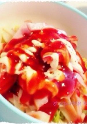 タケノコとスモークチキンのサラダピビン麺-レシピのメイン写真