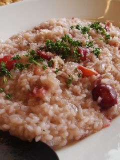 【石橋】簡単アメリカンチェリーのリゾット-レシピのメイン写真