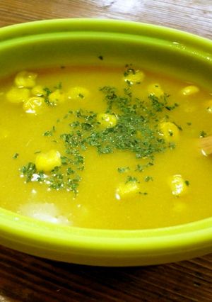 一人ご飯に♪カレー味のスープご飯-レシピのメイン写真