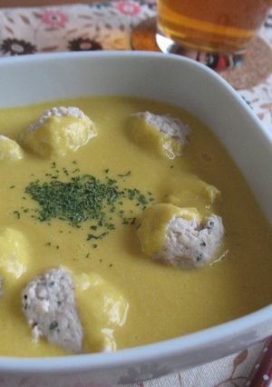 カボチャと豆腐のクリーミーポタージュ-レシピのメイン写真