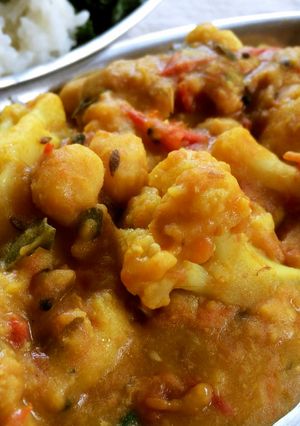 カリフラワーとヒヨコ豆のカレー-レシピのメイン写真