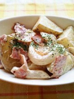 新じゃがと新たまのにんにくマヨ(*^^*-レシピのメイン写真