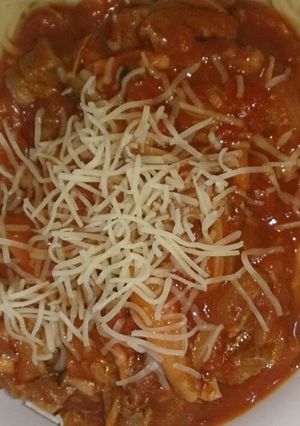 牛肉&トマトソースパスタ-レシピのメイン写真