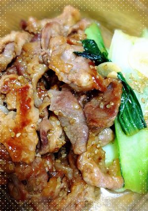 甘辛ダレが美味しい焼肉（‾+ー‾）-レシピのメイン写真