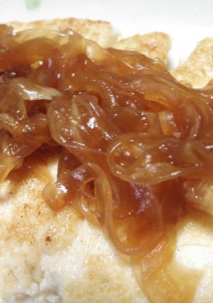 新玉葱のオニオンソースで豆腐のステーキ-レシピのメイン写真