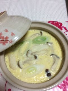 土鍋でがっつり簡単茶碗蒸し!-レシピのメイン写真
