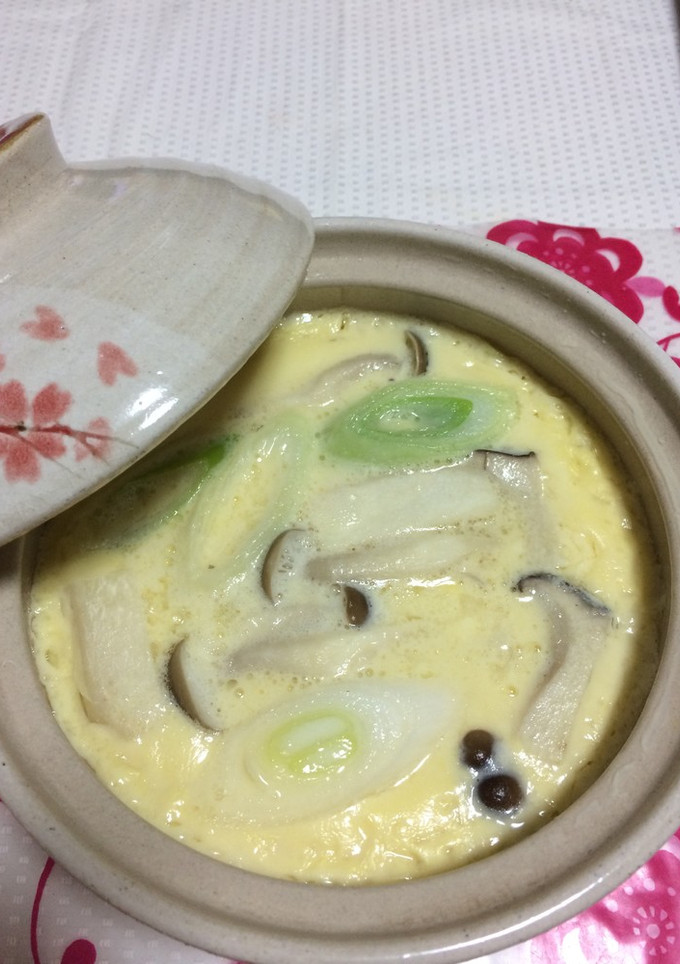 土鍋でがっつり簡単茶碗蒸し！-レシピのメイン写真