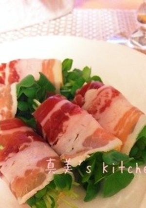 カイワレとチーズの生ハム巻き-レシピのメイン写真