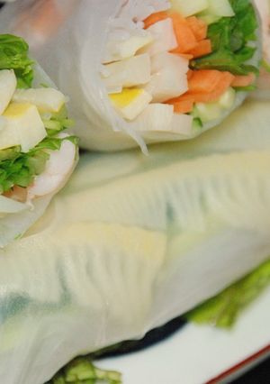 シースルー巻き♪簡単たけのこ生春巻き☆-レシピのメイン写真