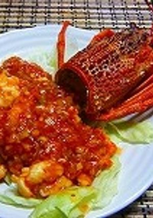 NZ産伊勢海老のチリソース炒め-レシピのメイン写真