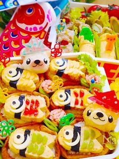 キャラ弁♡卵焼き鯉のぼり稲荷♬子供の日-レシピのメイン写真