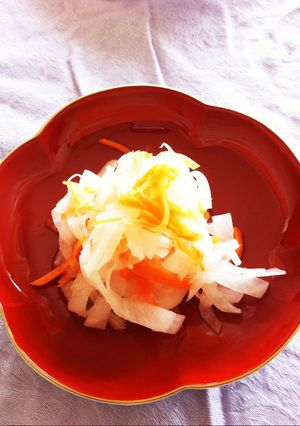 【洗い物いらず】塩もみいらず 紅白なます-レシピのメイン写真