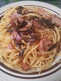 醤油バターが美味♪舞茸とハムの和風パスタ-レシピのメイン写真