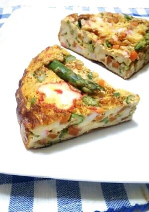 高野豆腐と野菜スパニッシュオムレツ母味-レシピのメイン写真