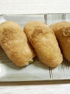 うまみジュワ!枝豆入り酢飯のおいなりさん-レシピのメイン写真