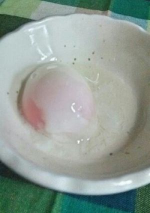電子ﾚﾝｼﾞで温泉卵-レシピのメイン写真