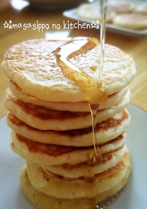 朝食＆ブランチ♡ふわふわ豆腐ホットケーキ-レシピのメイン写真