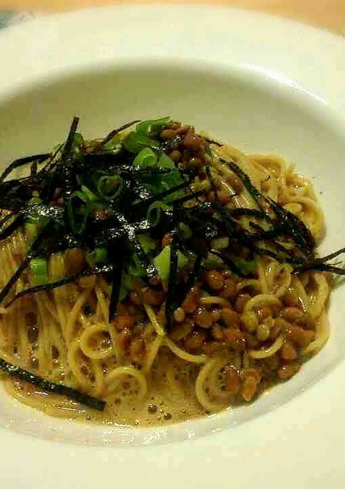 簡単　ふわふわ　和風　納豆パスタ-レシピのメイン写真