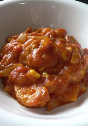 鶏むね肉のトマト煮カレー風味-レシピのメイン写真