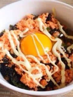 鮭フレークTKG-レシピのメイン写真