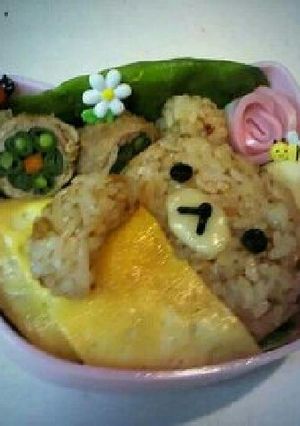 リラックマ　キャラ弁　簡単　-レシピのメイン写真