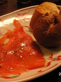 あり?!スモークサーモン・オリーブ油かけ-レシピのメイン写真