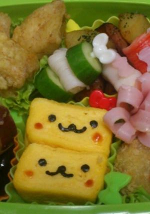 キャラ弁♥玉子1コで厚焼き玉子♡-レシピのメイン写真