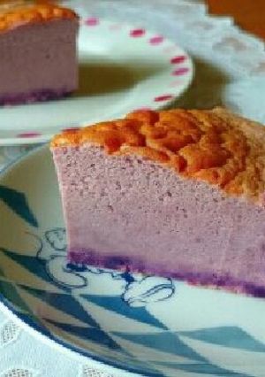 おやつに☆HM紫いもの簡単チーズケーキ★-レシピのメイン写真