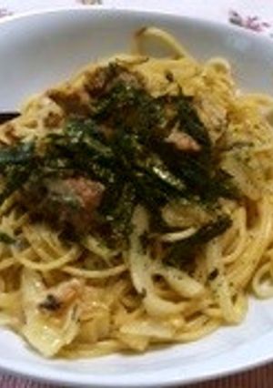 サバ味噌缶のパスタ-レシピのメイン写真