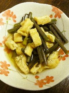 簡単♡蕨と油揚の煮物-レシピのメイン写真