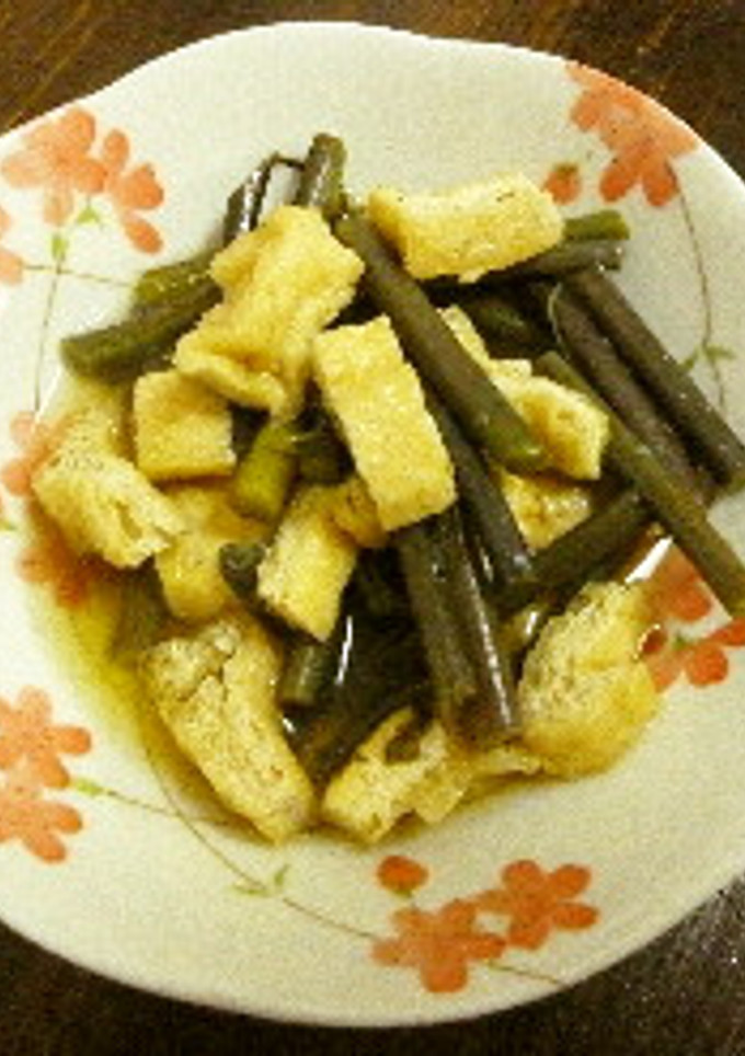 簡単♡蕨と油揚の煮物-レシピのメイン写真