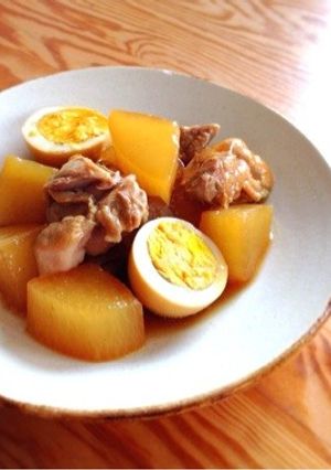 鶏肉と大根とゆで卵のこってり旨煮-レシピのメイン写真