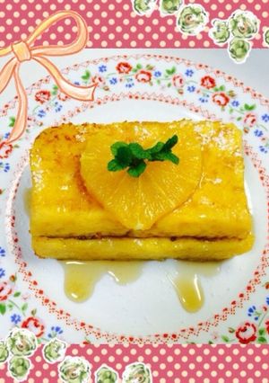 野菜ジュースのフレンチトースト♡-レシピのメイン写真