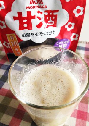 ミキサーなしでも甘酒バナナシェイク-レシピのメイン写真