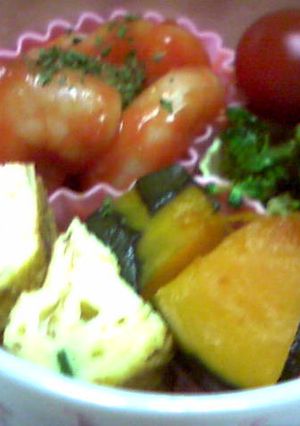超簡単!お弁当にレンジでエビチリ-レシピのメイン写真