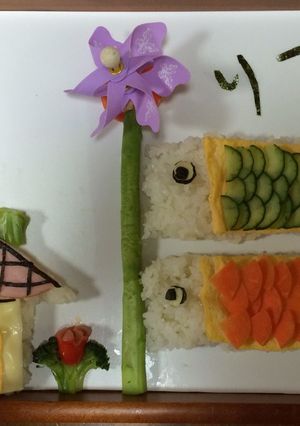 こどもの日の こいのぼりプレート-レシピのメイン写真