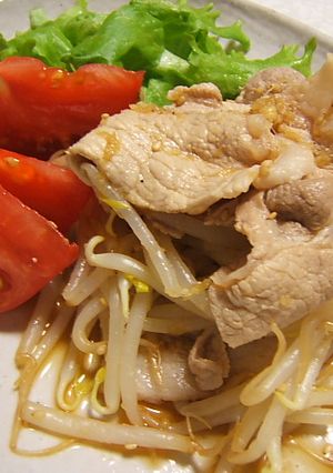 豚肉ともやしの生姜ポン酢和え-レシピのメイン写真