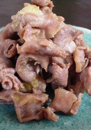 (∵)屋：砂ずりのゆず胡椒炒め-レシピのメイン写真