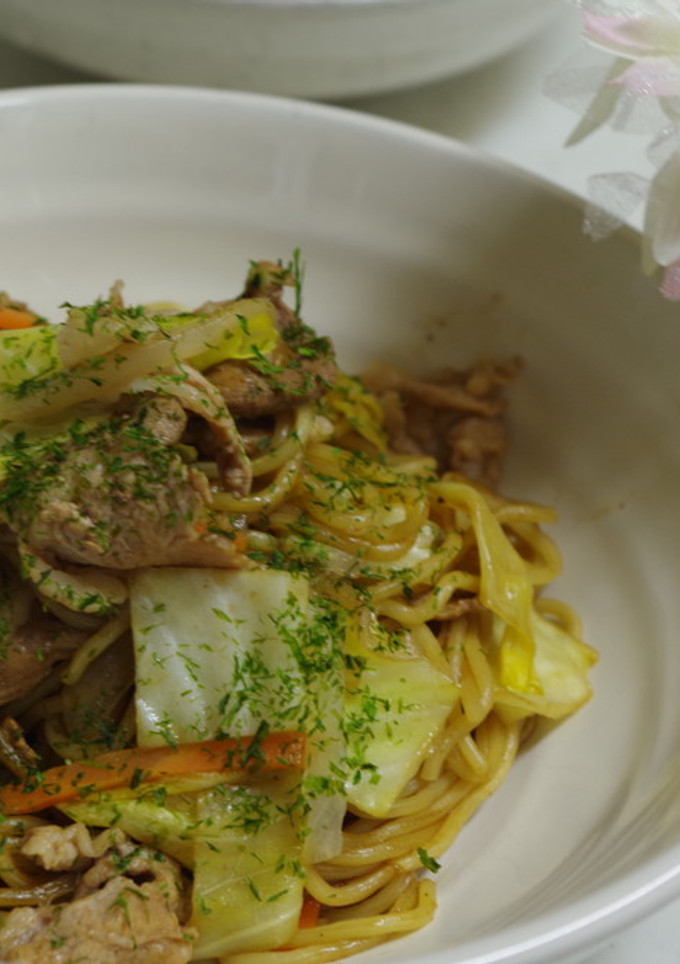 我が家の焼きそば♪かつおだしがきいてるよ-レシピのメイン写真