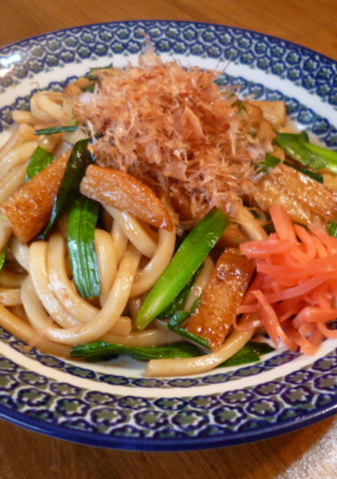 さつま揚げの焼きうどん♪-レシピのメイン写真