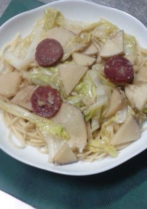 今人気のバーニャカウダのキャベツパスタ-レシピのメイン写真