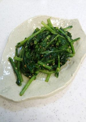 ラディッシュの葉のごま油炒め-レシピのメイン写真