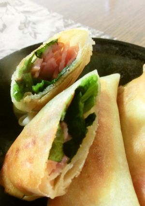 ほうれん草とトマトとハムとチーズの春巻-レシピのメイン写真