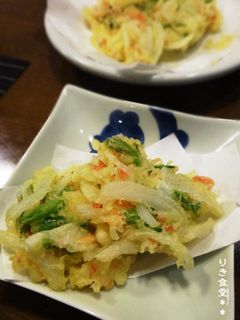 新玉ねぎとスナップエンドウのかき揚げ-レシピのメイン写真
