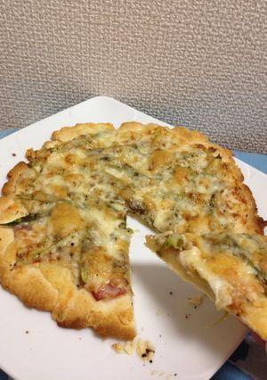 サックサク！アスパラベーコンピザ☆-レシピのメイン写真