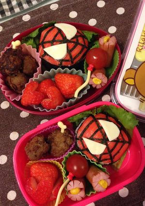 スパイダーマンお弁当❤-レシピのメイン写真