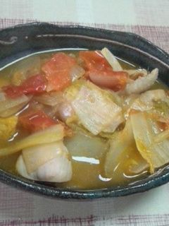 チキンと白菜の生姜トマト煮-レシピのメイン写真
