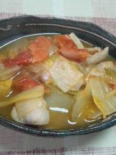 チキンと白菜の生姜トマト煮-レシピのメイン写真