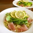 生ハムとルッコラのレモンクリームパスタ♪